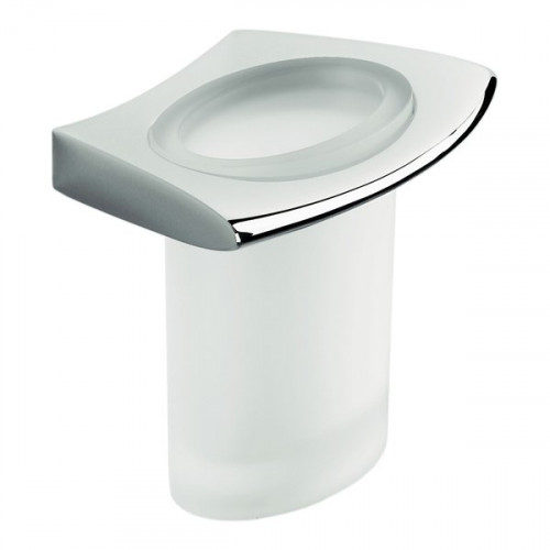 Colombo Land Стакан, цвет: хром/матовое стекло