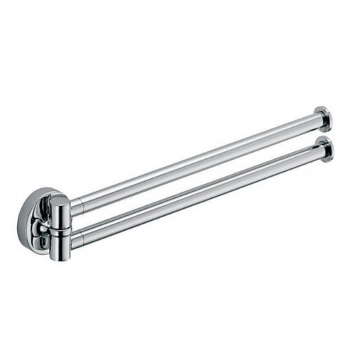 Colombo Plus Полотенцедержатель двойной 34.5 см, цвет: хром