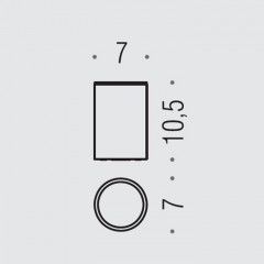 Colombo Plus/Mini Стакан настольный, металлический, цвет: цвет: чёрный матовый