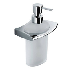 Colombo Land Дозатор для жидкого мыла, цвет: хром/матовое стекло