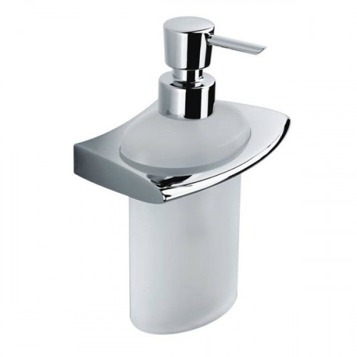 Colombo Land Дозатор для жидкого мыла, цвет: хром/матовое стекло