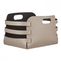 Colombo Adj Корзина Riga,27x36H25 см , цвет: капучино/шоколад