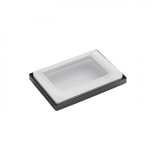 Colombo Look Мыльница, настольная, цвет: PVD графит полированный/матовое стекло