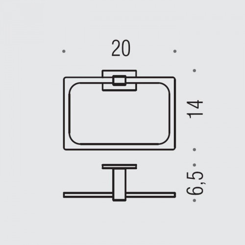 Colombo Look Полотенцедержатель кольцо, цвет: PVD нержавеющая сталь