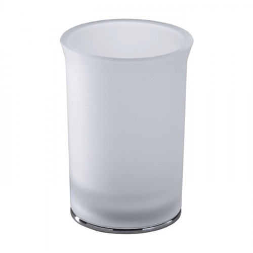 Colombo Link Стакан настольный, цвет: хром/матовое стекло