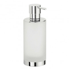 Colombo Nordic Дозатор для жидкого мыла, настольный, цвет: хром/матовое стекло