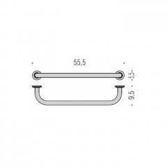 Colombo Universali Полотенцедержатель, цвет: хром