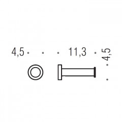 Colombo Plus Держатель туалетной бумаги, подвесной, цвет: PVD Vintage Matt