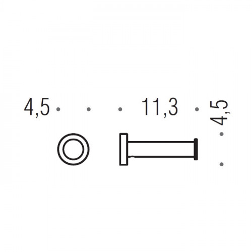 Colombo Plus Держатель туалетной бумаги, подвесной, цвет: PVD Vintage Matt