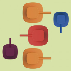 Colombo Mood Дозатор для мыла настольный, цвет Strawberry Red