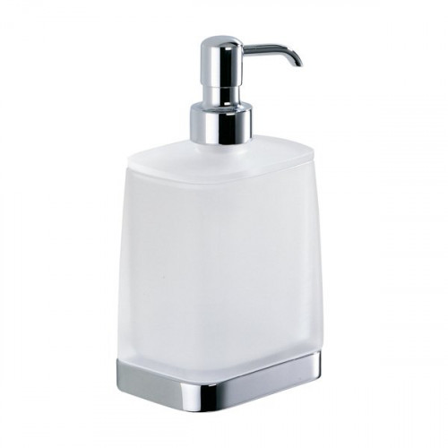 Colombo Time Дозатор для жидкого мыла, настольный, цвет: хром/матовое стекло