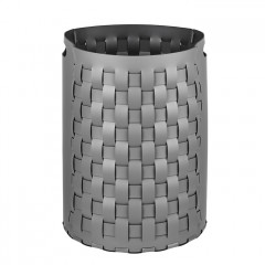 Colombo Adj Круглая корзина Bottega, D40H57 см, цвет: серый/черный