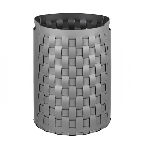 Colombo Adj Круглая корзина Bottega, D40H57 см, цвет: серый/черный