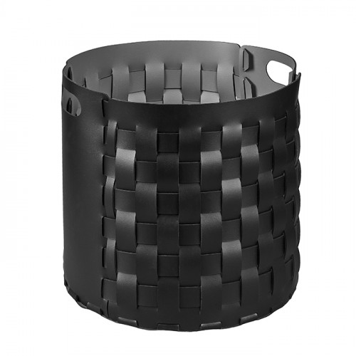 Colombo Adj Круглая корзина Bottega, D40H40 см, цвет: черный/серый