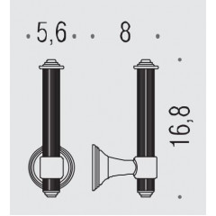 Colombo Hermitag Открытый держатель для бумаги, цвет: античная бронза