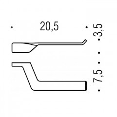 Colombo Alize Держатель туалетной бумаги, цвет: хром