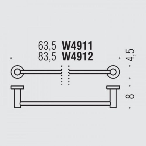 Colombo Plus Полотенцедержатель 63.5см., цвет: PVD Vintage Matt
