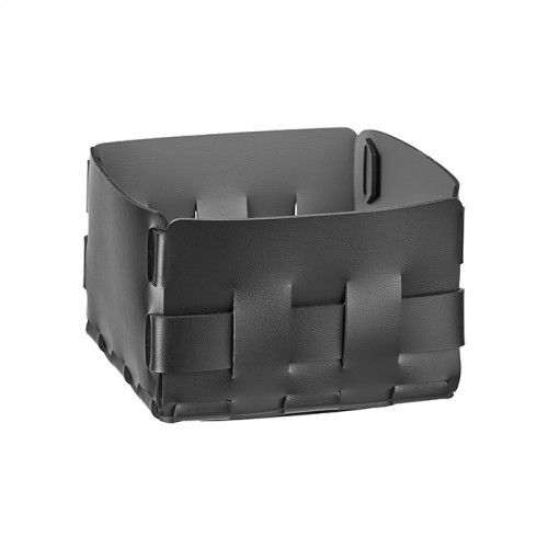 Colombo Adj Корзинка Mini Bottega, 19x19H13 см, цвет: черный/серый