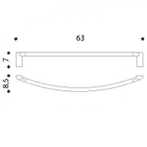 Colombo Luna Полотенцедержатель 600, цвет: хром
