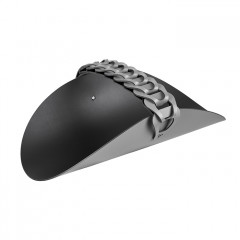 Colombo Adj Открытая корзина для СПА Riviera, 48x28 см, цвет: серый/черный